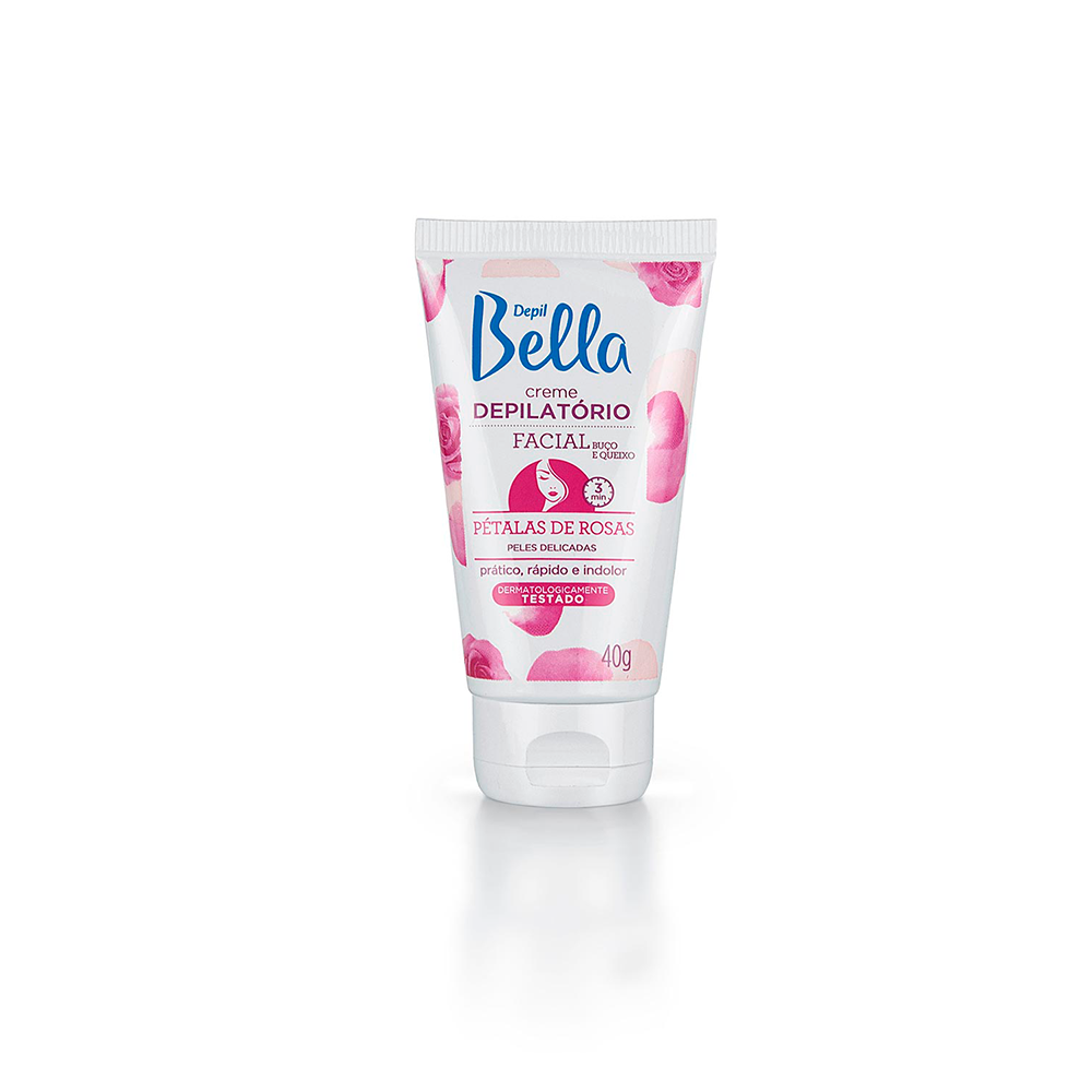 Creme Depilatório Facial Depil Bella com Pétalas de Rosas 40g