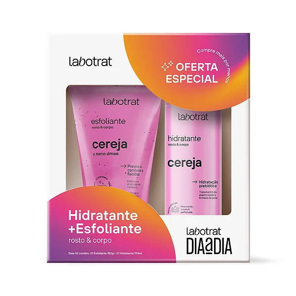 Kit Labotrat Esfoliante 150g + Hidratante 190g Cereja