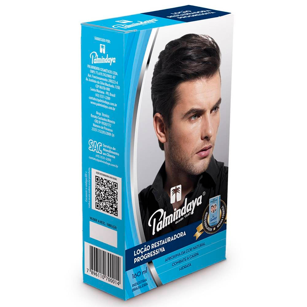 Loção Restauradora Palmindaya Homem 160 ml
