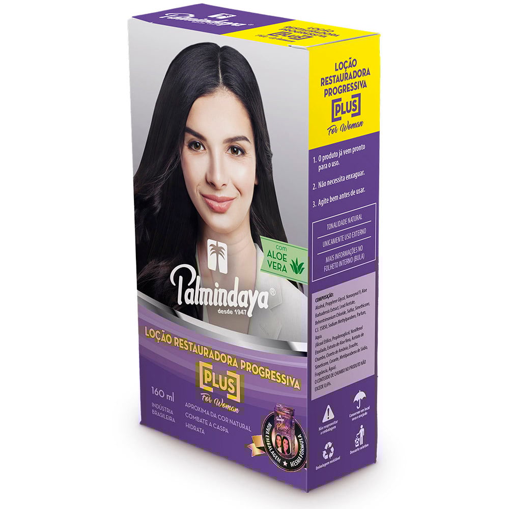 Loção Restauradora Palmindaya Plus Women 160ml