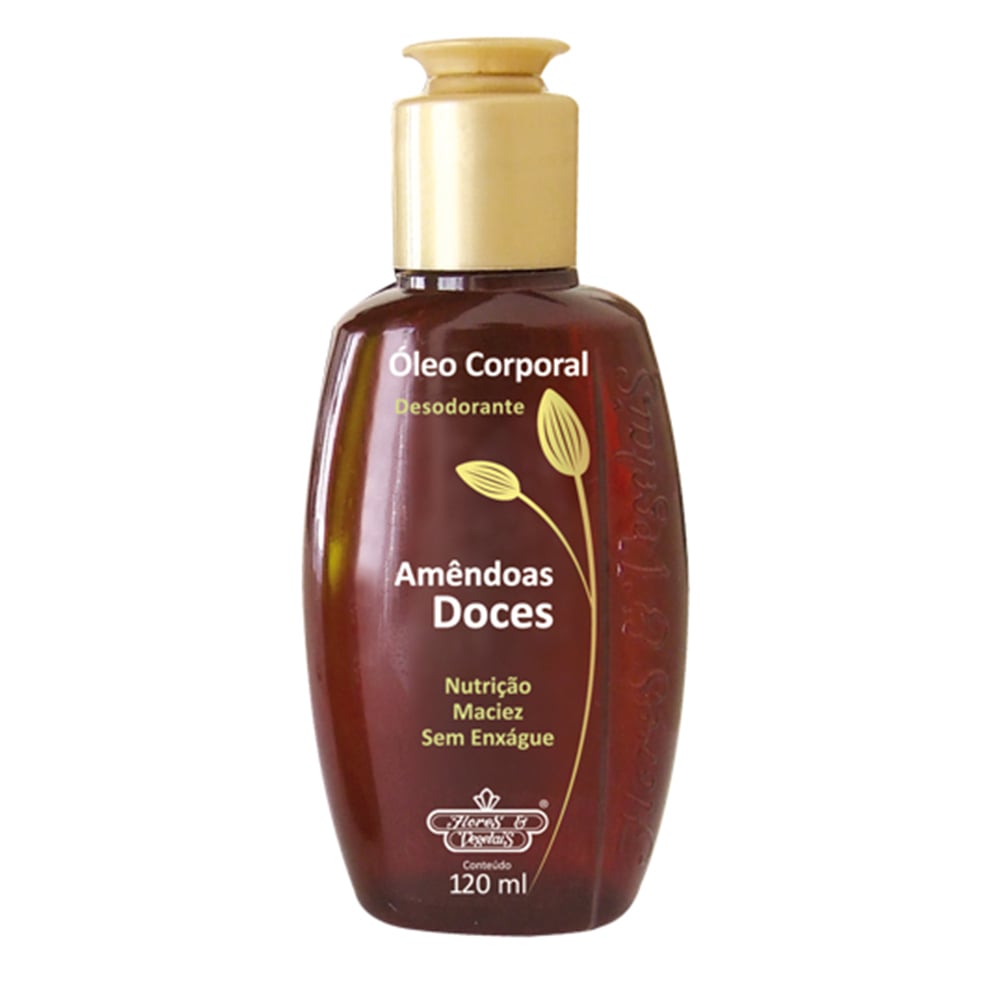 Óleo Corporal Desodorante Flores & Vegetais Amêndoas Doces 120 ml