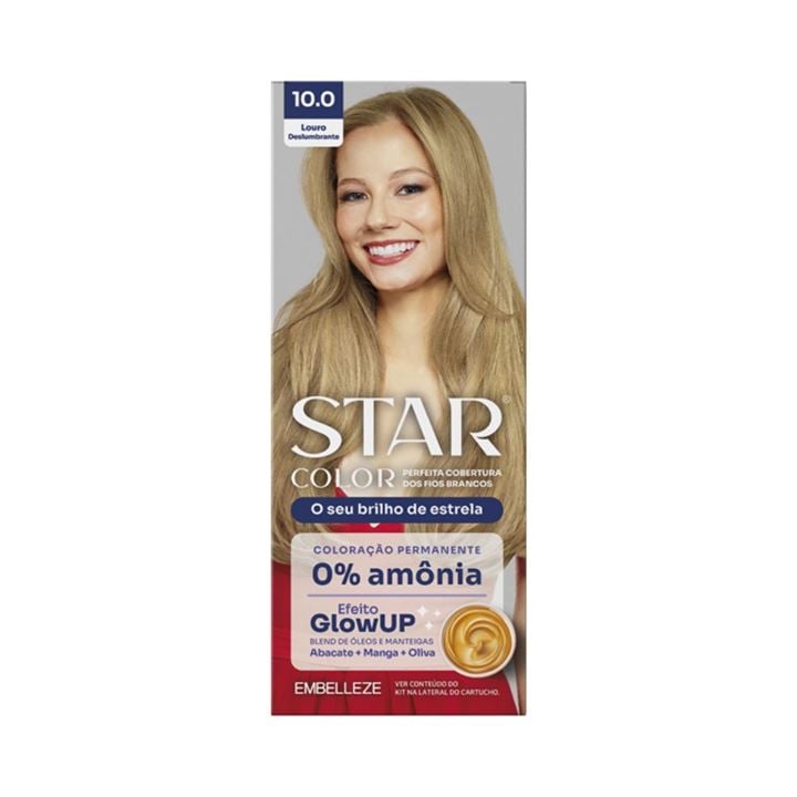 Coloração Star Color 10.0 Louro Deslumbrante Sem Amônia