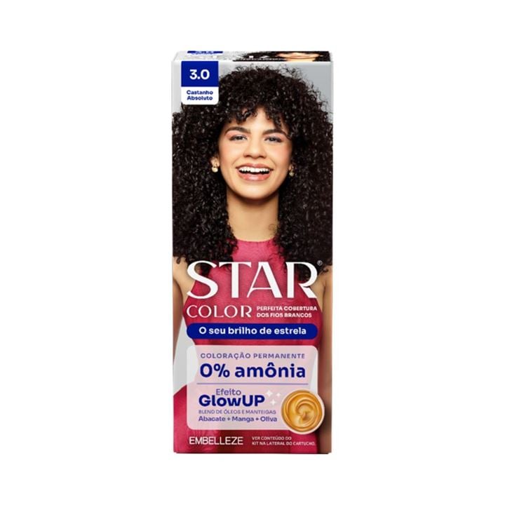 Coloração Star Color 3.0 Castanho Absoluto Sem Amônia