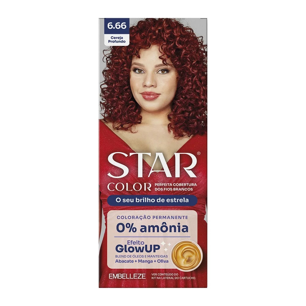Coloração Star Color 6.66 Cereja Profundo Sem Amônia
