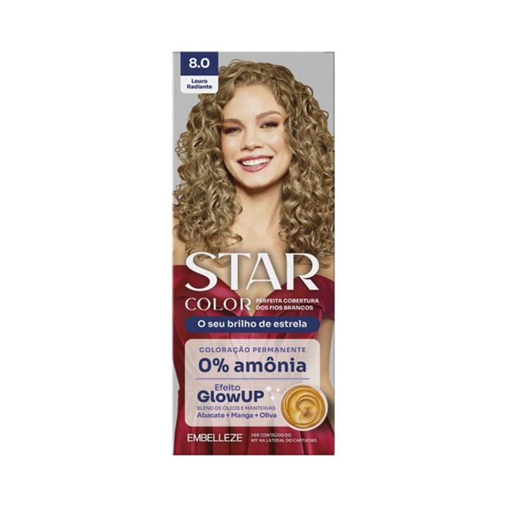 Coloração Star Color 8.0 Louro Radiante Sem Amônia