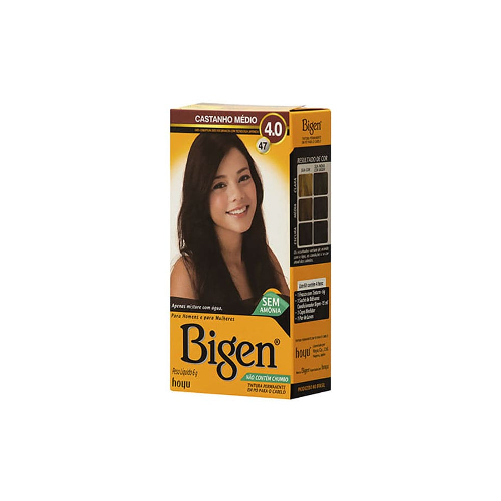 Tintura em Pó Bigen Castanho Médio 4.0